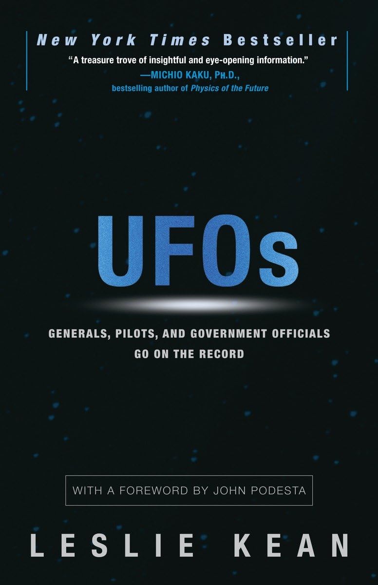 UFOs Generals Pilots and Government Officials by Leslie Kean book cover