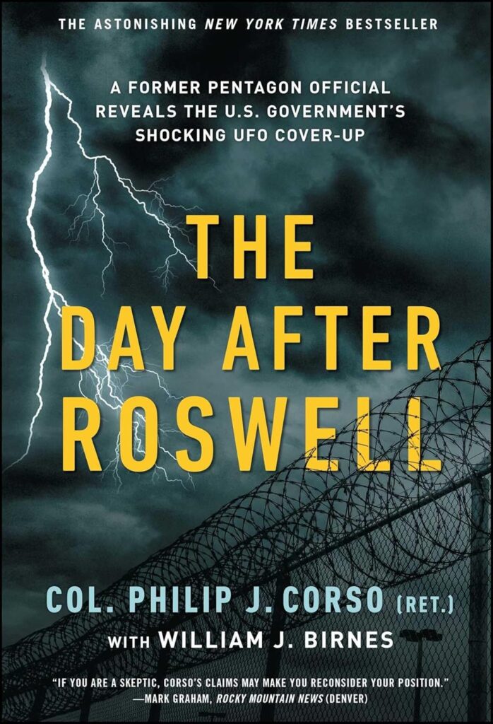 The Day After Roswell by Philip Corso book cover