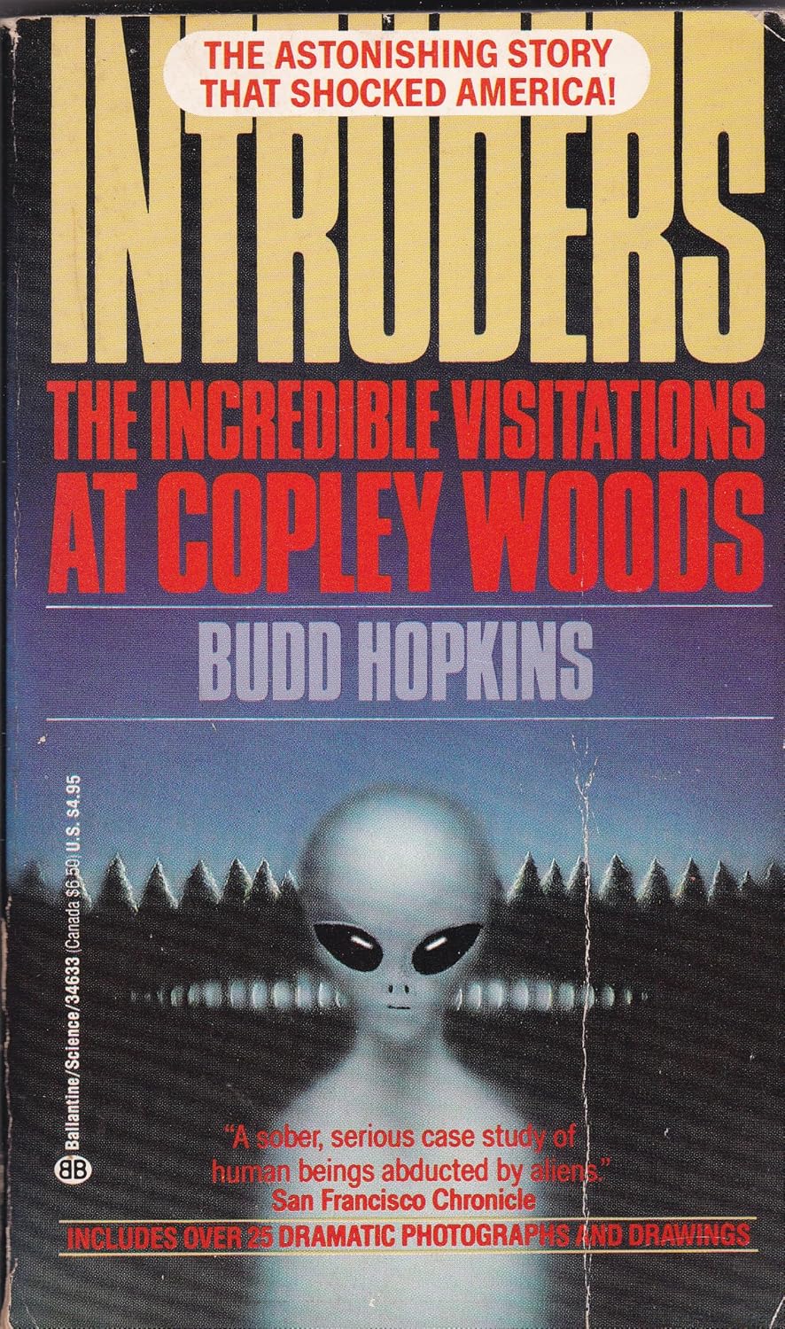 Intruders by Budd Hopkins book cover - alien abduction case studies