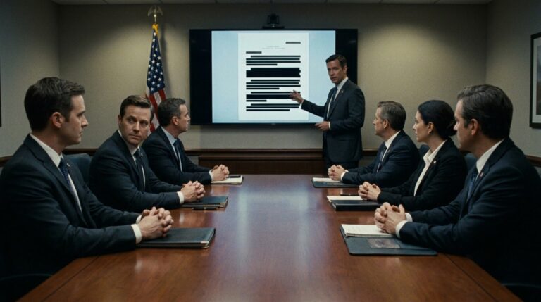 Alien disclosure 2026 government briefing room with UAP Science Advisory Council officials