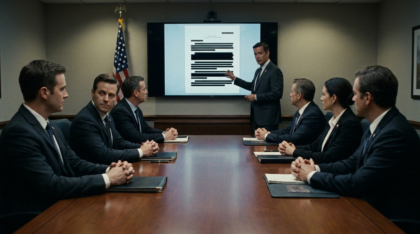 Alien disclosure 2026 government briefing room with UAP Science Advisory Council officials